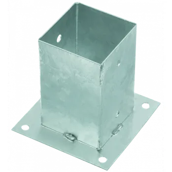 Tesařské kování RAWLPLUG Vzpěra sloupcová šroubovací s patkou D-TB síla 2/5 mm Varianta: 71 x 71 x 150 mm