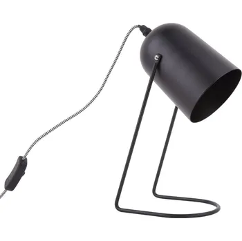 Lampička Present time Černá matná kovová stolní lampa Riley 30 cm