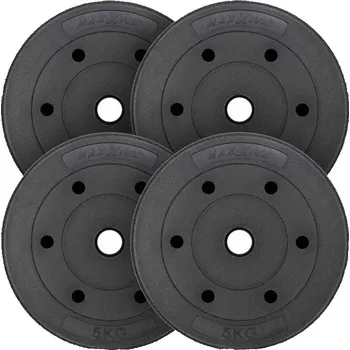 MAXXIVA Sada závaží 4 x 5 kg, cement, černá