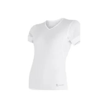 SENSOR COOLMAX AIR dámské triko kr.rukáv V-neck bílá S; Bílá triko