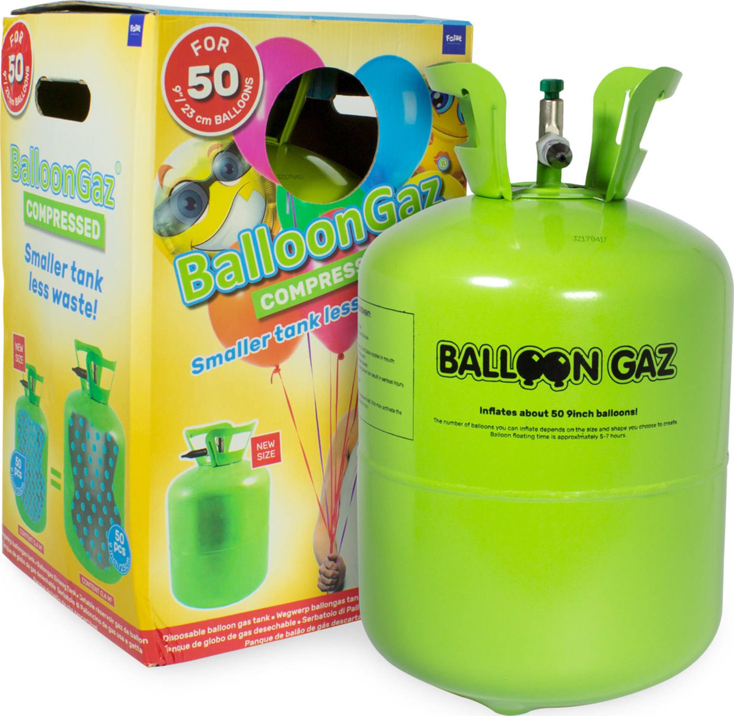 Helium na 50 balonků