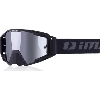 Motocyklové brýle IMX SAND BLACK MATT - STŘÍBRNÉ SKLO IRIDIUM