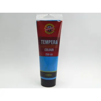 Vodová barva Temperová barva, 250 ml, Kohinoor, modrá coelinová