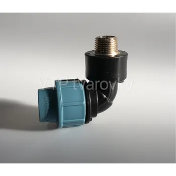 Vodovodní potrubí DONSEN PPS koleno s vnějším závitem MOSAZ Redukce: 63 x 2”