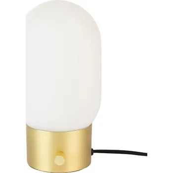 Lampička Bílo zlatá skleněná stolní lampa ZUIVER URBAN