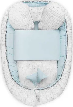 Hnízdečko pro miminko Belisima Enzo s peřinkou 55 x 75 cm modré