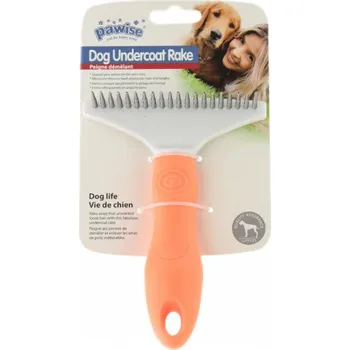 Péče o srst a drápky PAWISE Hřeben na vyčesávání podsady, malý Barva: oranžová