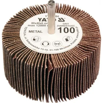 Brusný kotouč YATO YT-83381 Kotouč lamelový radiální 80x40 P-40 s hřídelí 6 mm