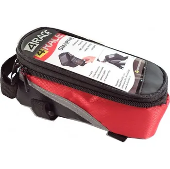 batoh na kolo 4race Pouzdro na mobil s brašničkou na rám Smartie Červená