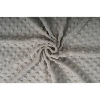 Minky, stříbrná, látka, metráž