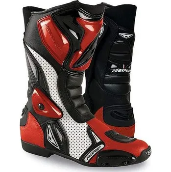 Moto obuv SONIC RD - červené motocyklové boty PREXPORT (velikost bot: 46)