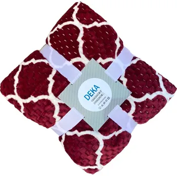 deka Numberoplus Mikroplyšová deka 150 x 200 cm - Laura Barva: Vínová