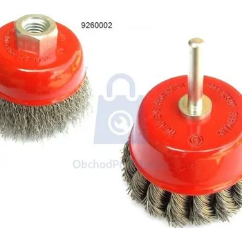 Řezný kotouč Kartáč hrncový se splétanými dráty copánkový 65mm / 0,50mm, balení 1 ks