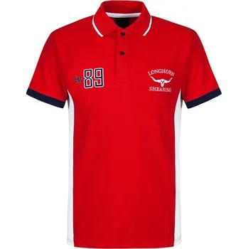 Pracovní zástěra Tričko Hereford Red Polo Longhorn velikost S barva červená