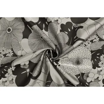 Podšívka viskóza | polyester - Květinový vzor