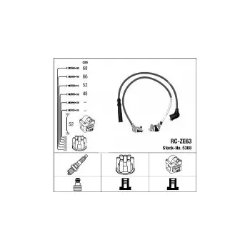 Zapalovací kabel Sada kabelů pro zapalování NGK RC-ZE63