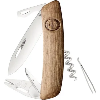 kapesní nůž Swiza švýcarský kapesní nůž Tick Tool Wood Walnut KNI.0070.6300