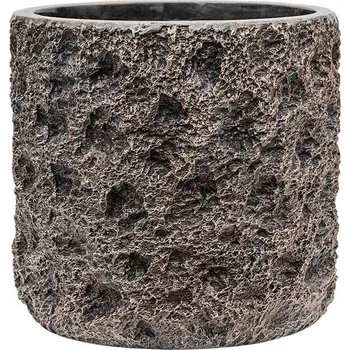 Květináč Lite Universe Moon Cylinder Bronze 23x22cm - UV-odolné