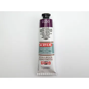 Vodová barva Akrylová barva, 40 ml, Kohinoor, modrofialová