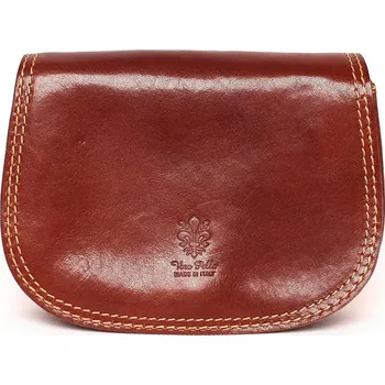 Kabelka Hnědá malá kožená crossbody kabelka no. 46