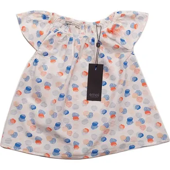 Dívčí šaty Emoi dívčí bílé šaty s puntíky Velikost: 116