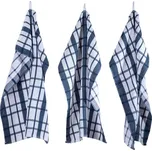 Utěrky z egyptské bavlny MÁJA modrá 50 x 70 cm 3 ks