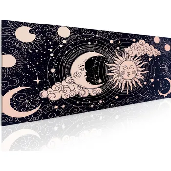 Obraz Malvis ® Obraz Souznění slunce a měsíce Velikost (šířka x výška): 55x25 cm
