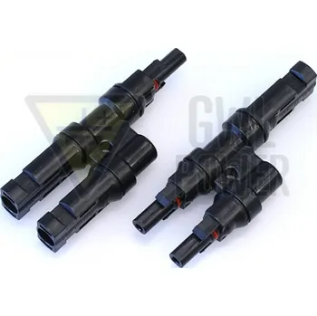 Elektrický konektor GWL MC4 T- rozbočovací konektor 1 na 2 (sada Male + Female)