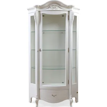 Knihovna IBA Rohová prosklená vitrína Annabel Odstín dřeva: Třešeň