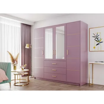 Šatní skříň Casarredo Šatní skříň BASILIO D4 fialová