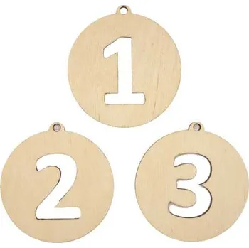 Medaile dřevěná DRM003 - průměr 50 mm