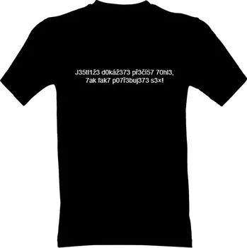 Tričko s potiskem Dokážeš to přečíst? pánské