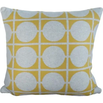 Dekorativní polštářek Pletený polštář Don yellow 50x50, Funky Doris Norsko Žlutá