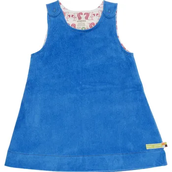 Dívčí šaty Dívčí manžestrové šaty bez rukávu Světle modrá loud + proud Velikost: 98/104
