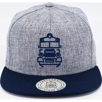 Kšiltovka Pantograff 560 snapback melange+modrá