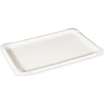 Jednorázové nádobí Papírové tácky 17,5 x 25 cm (100% celulóza) [250 ks] (71107)