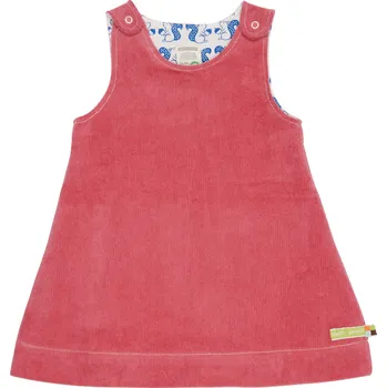 Dívčí šaty Dívčí manžestrové šaty bez rukávu Růžová loud + proud Velikost: 86/92