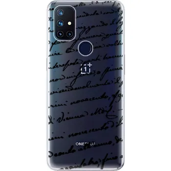 Pouzdro na mobilní telefon Odolné silikonové pouzdro iSaprio - Handwriting 01 - black - OnePlus Nord N10 5G
