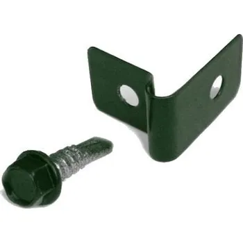 Příslušenství pro plot Příchytka L-clip Zn + PVC zelená
