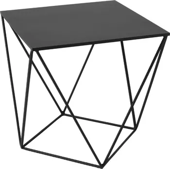 Konferenční stolek Nordic Design Černý kovový konferenční stolek Deryl 60x60 cm
