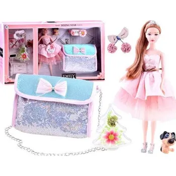 Panenka Panenka Emily s doplňky a kabelka s flitry