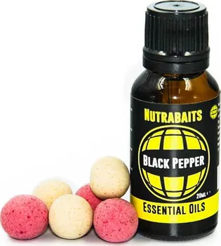 Návnadové aroma Nutrabaits Esenciální olej Black Pepper 20 ml