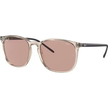 Sluneční brýle Ray-Ban® 4387 béžová lesk čirá, čočka hnědá 6573Q4