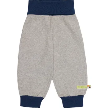 Dětské tepláky Šedivá, modré náplety loud + proud Velikost: 74/80