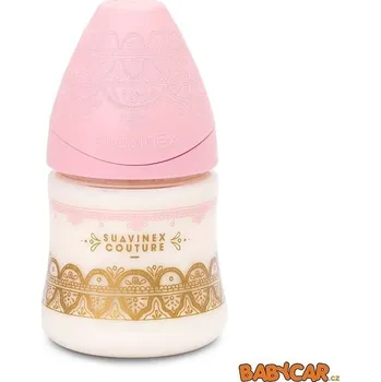 SUAVINÉX láhev se širokým hrdlem HAUTE COUTURE GOLD 150ml Růžová
