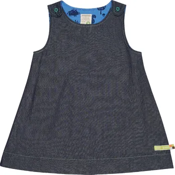 Dívčí šaty Dívčí šaty bez rukávu Denim a lesní zvířátka loud + proud Velikost: 98/104