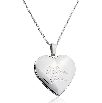 Náhrdelník Dámský náhrdelník srdce Valentýn z chirurgické oceli S592080