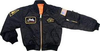 Chlapecká bunda Rothco Top Gun MA1 Flight černá XS