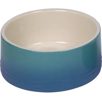 Miska pro psa Nobby keramická miska GRADIENT modrá 18,0 x 7,0 cm / 1,10 l