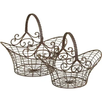 Koš na prádlo Sada dvou drátěných košíků Clayre & Eef